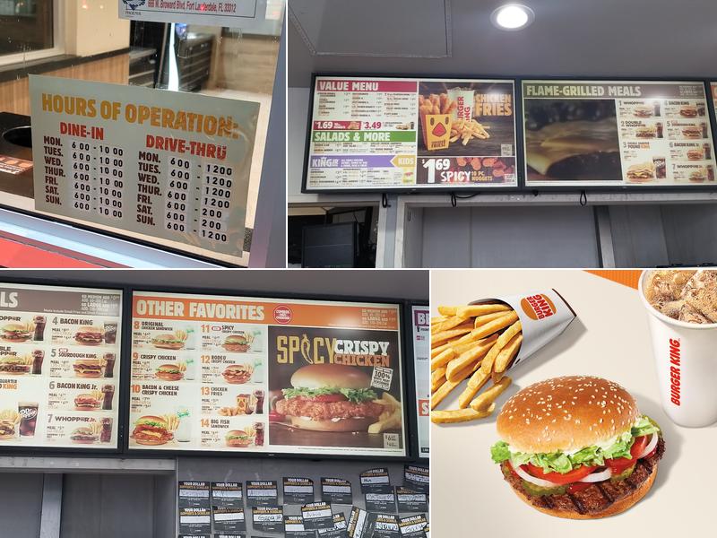 Burger King Menu