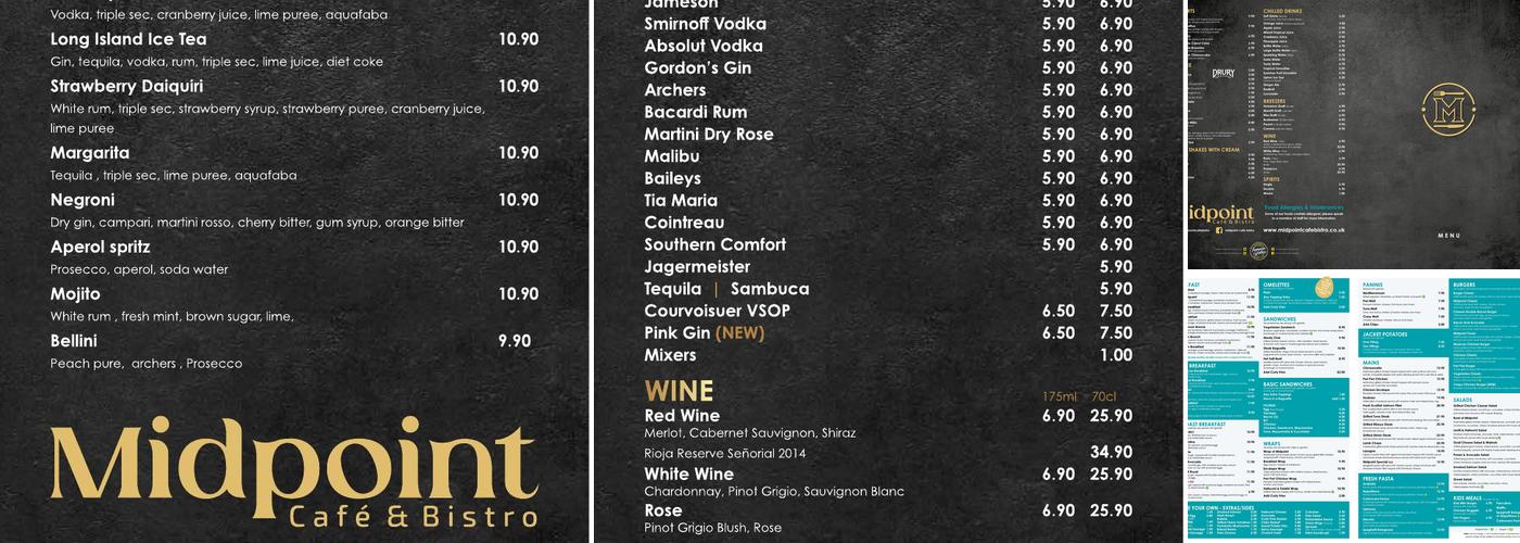 Midpoint Cafe Bistro Menu