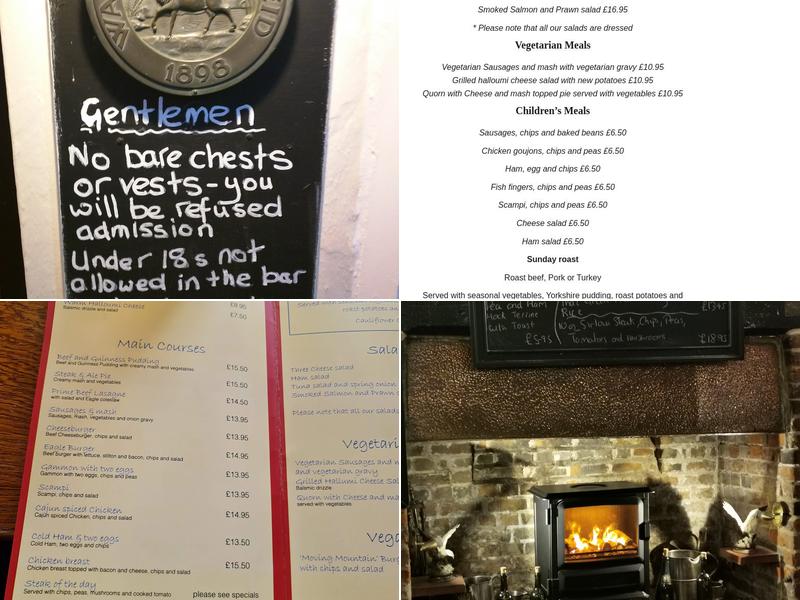The Eagle at Kelvedon Hatch Menu