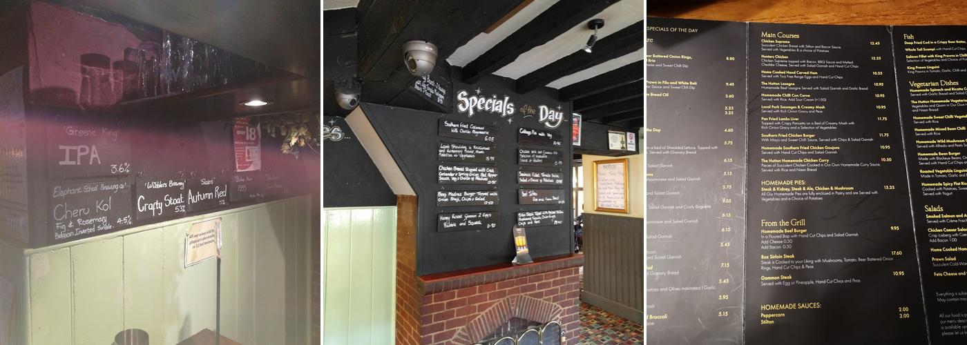 The Hutton Junction Menu