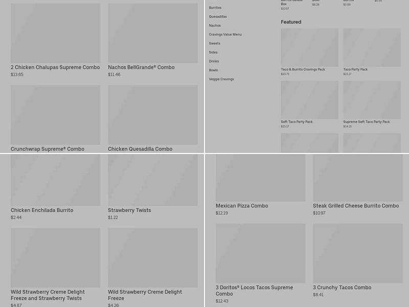 Taco Bell Menu