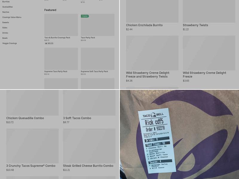 Taco Bell Menu
