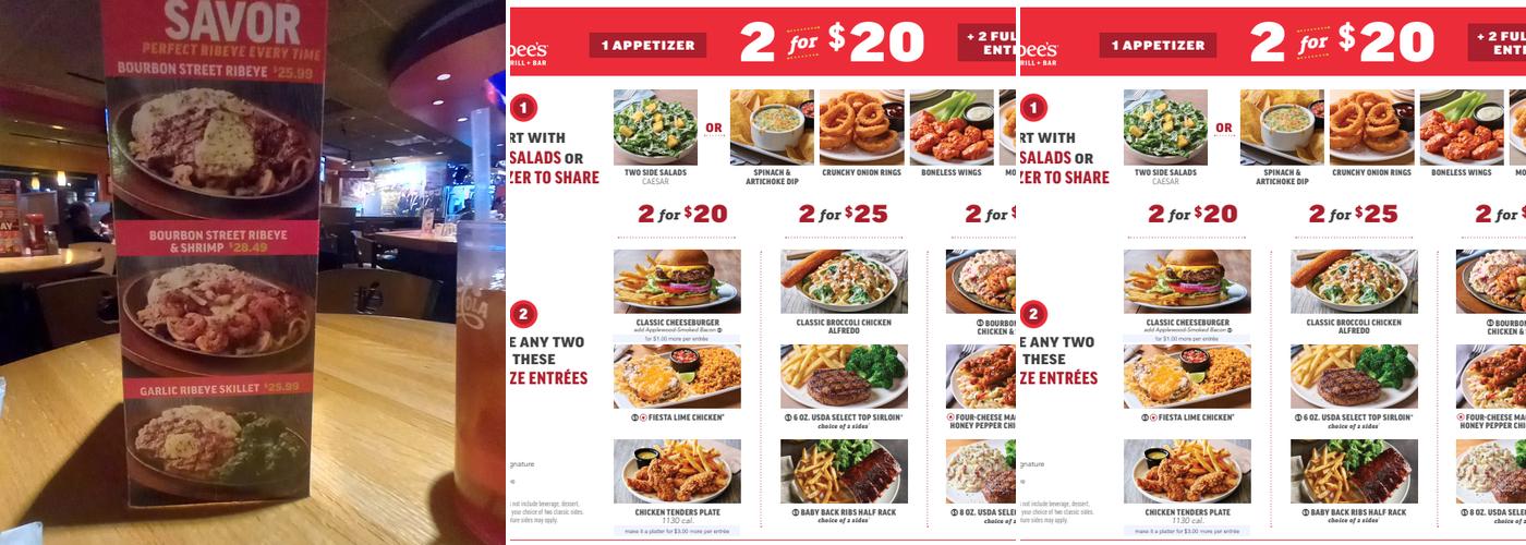 Applebee's Grill + Bar Menu