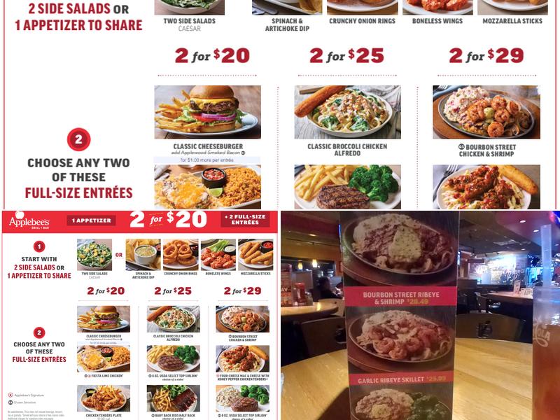 Applebee's Grill + Bar Menu