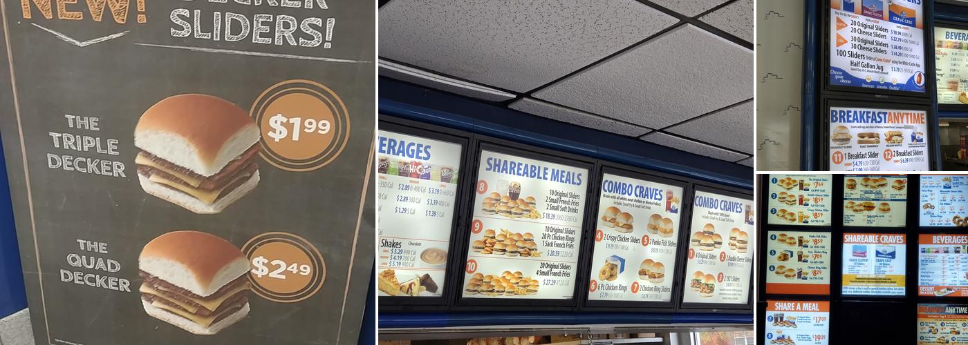 White Castle Menu