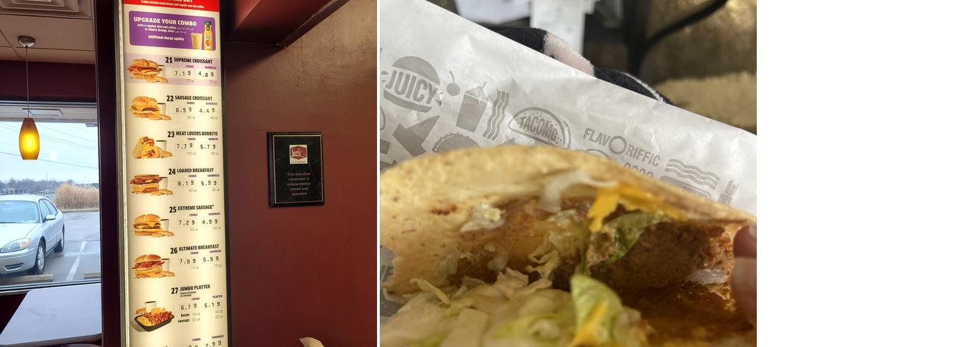 Jack in the Box Menu