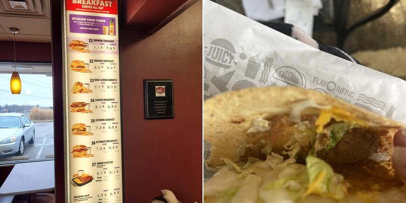 Jack in the Box Menu