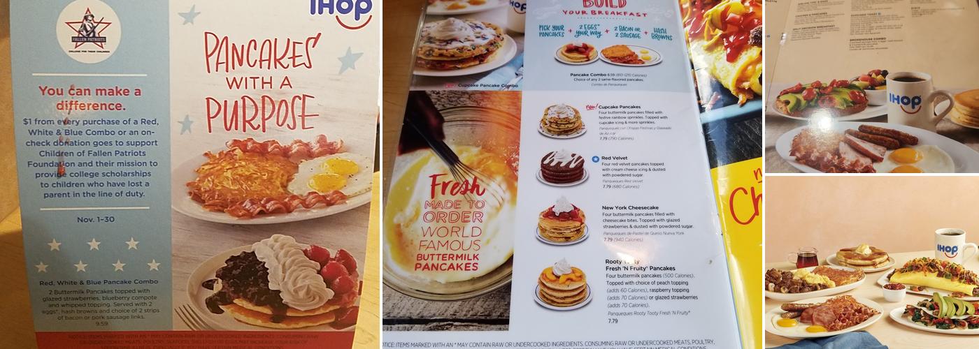 IHOP Menu