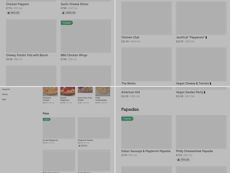 Papa Johns Pizza Menu