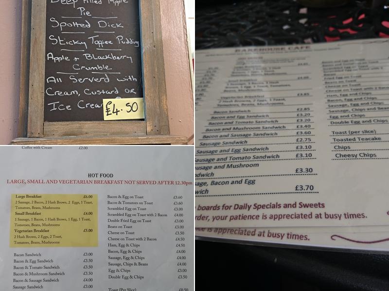 Bakehouse Cafe Menu