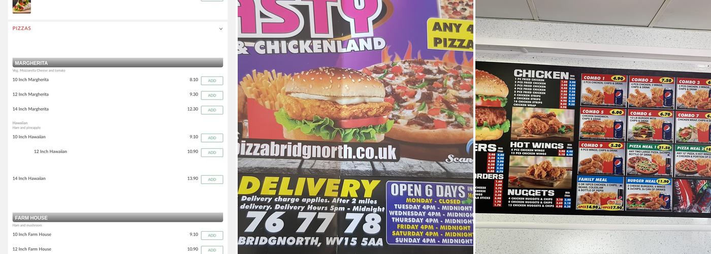 TASTY PİZZA CHİCKEN Menu