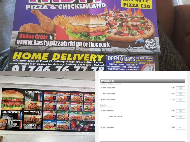 TASTY PİZZA CHİCKEN Menu