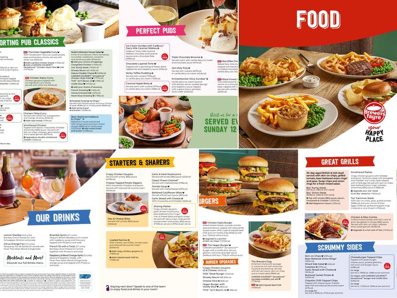 The Golden Ball Menu