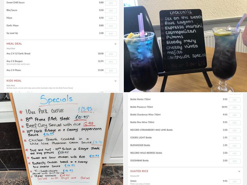 Southside Takeaway Menu