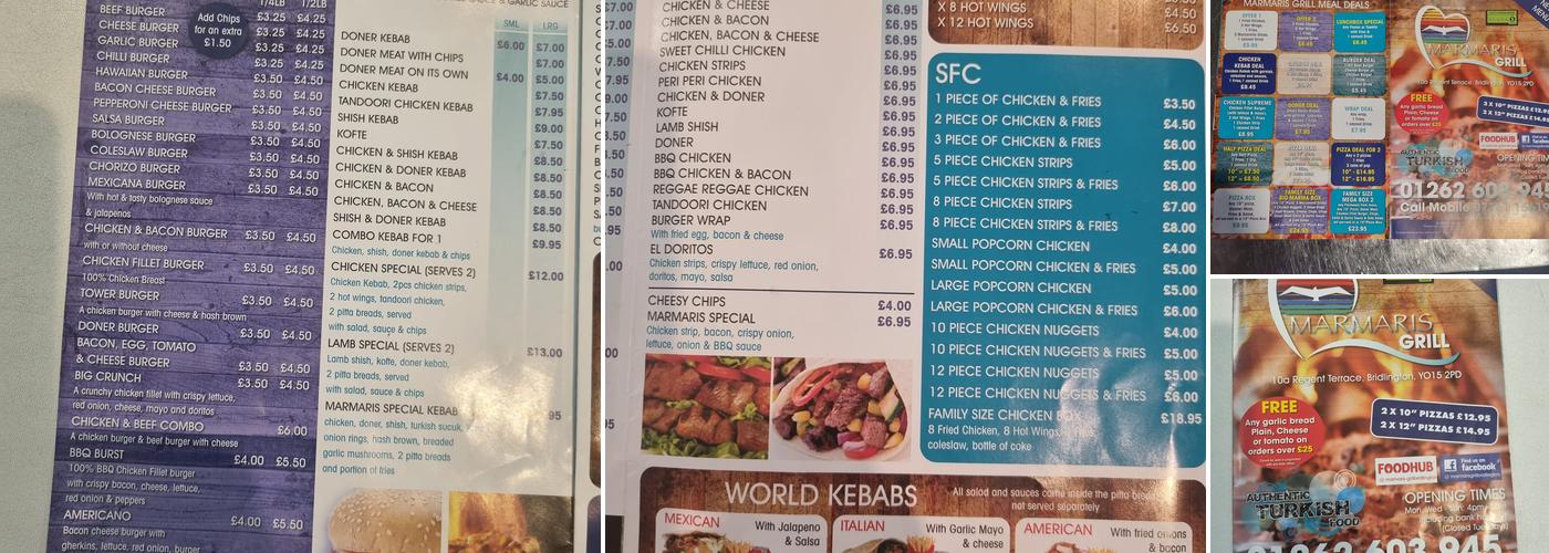 Marmaris Grill Menu