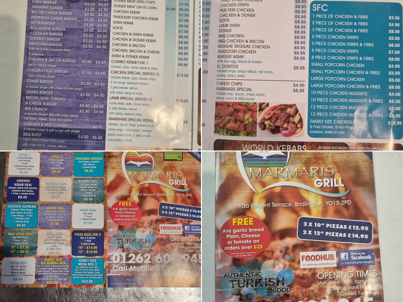 Marmaris Grill Menu
