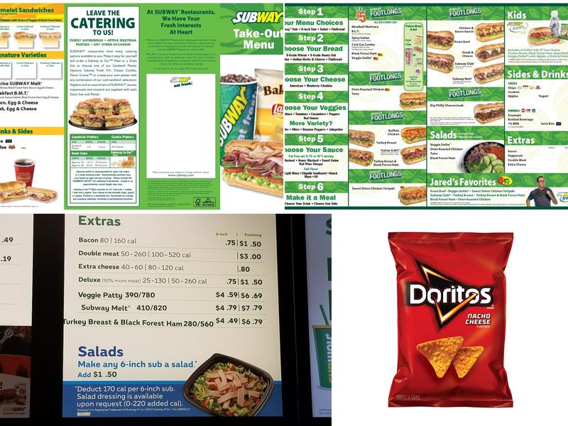 Subway Menu