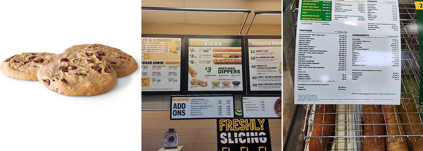 Subway Menu
