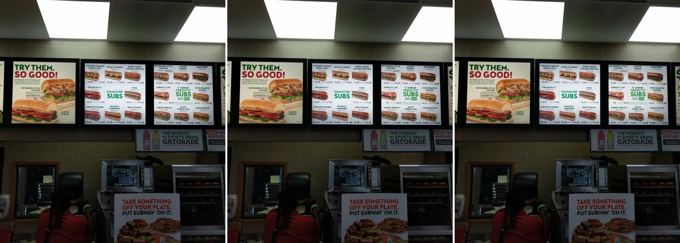 Subway Menu