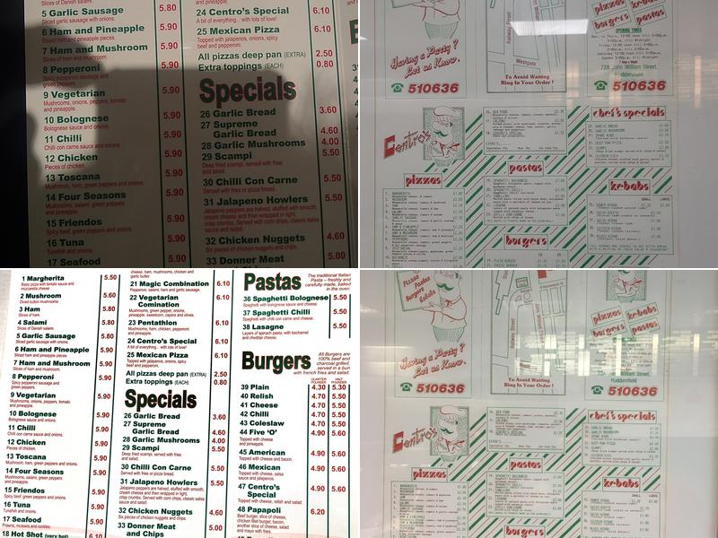 Centros Menu