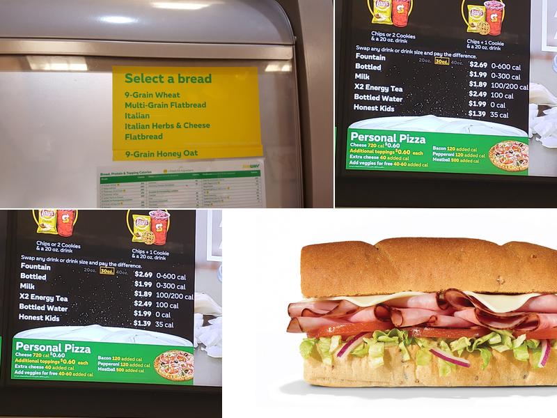 Subway Menu