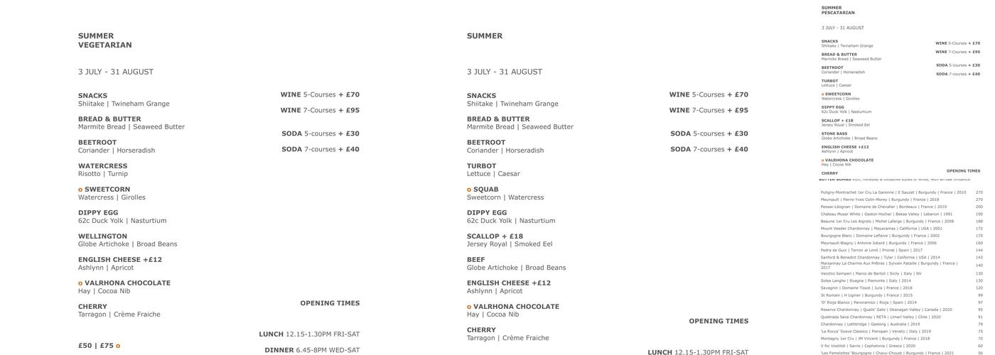 etch. by Steven Edwards Menu