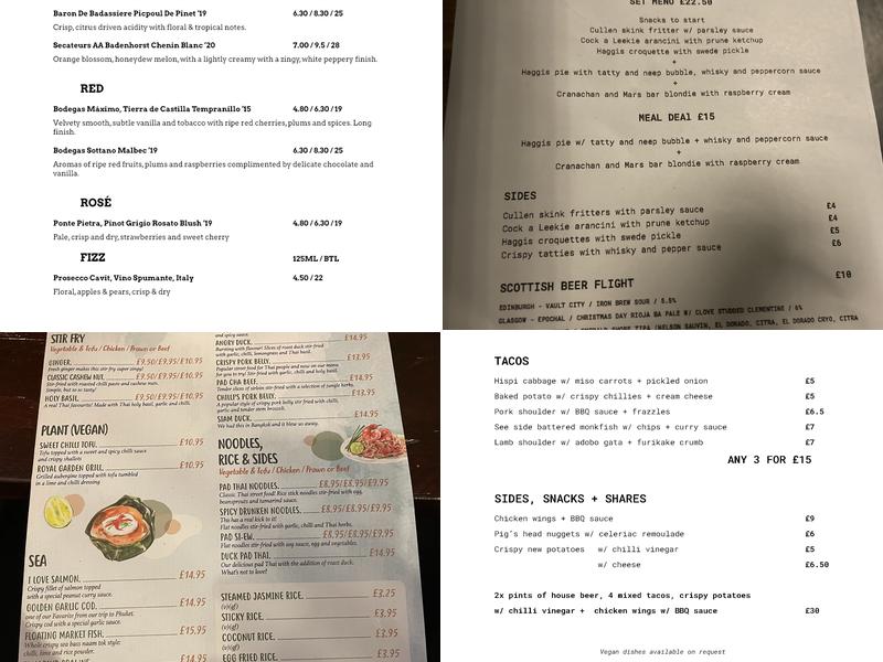 Bison Beer | Bar, Kitchen & Bottleshop Menu