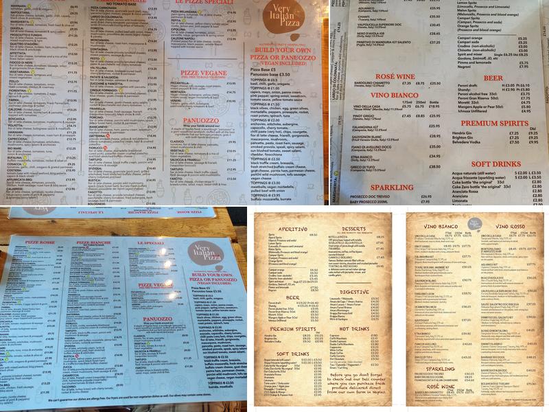 VIP Pizza Brighton Menu