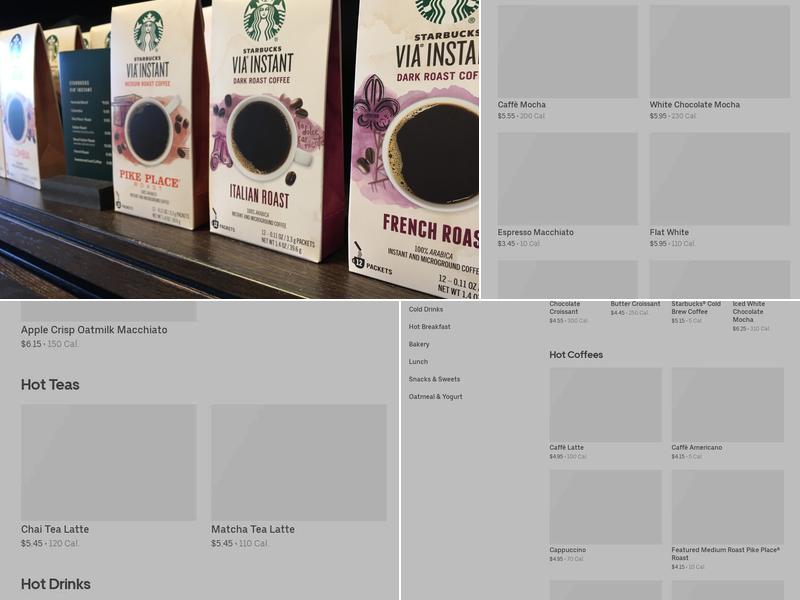 Starbucks Menu