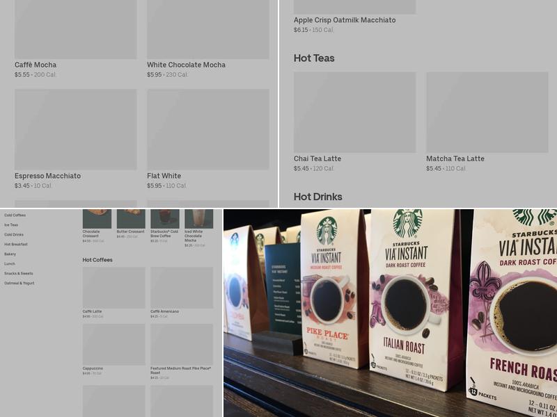 Starbucks Menu