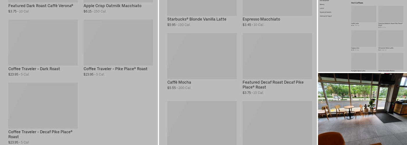 Starbucks Menu