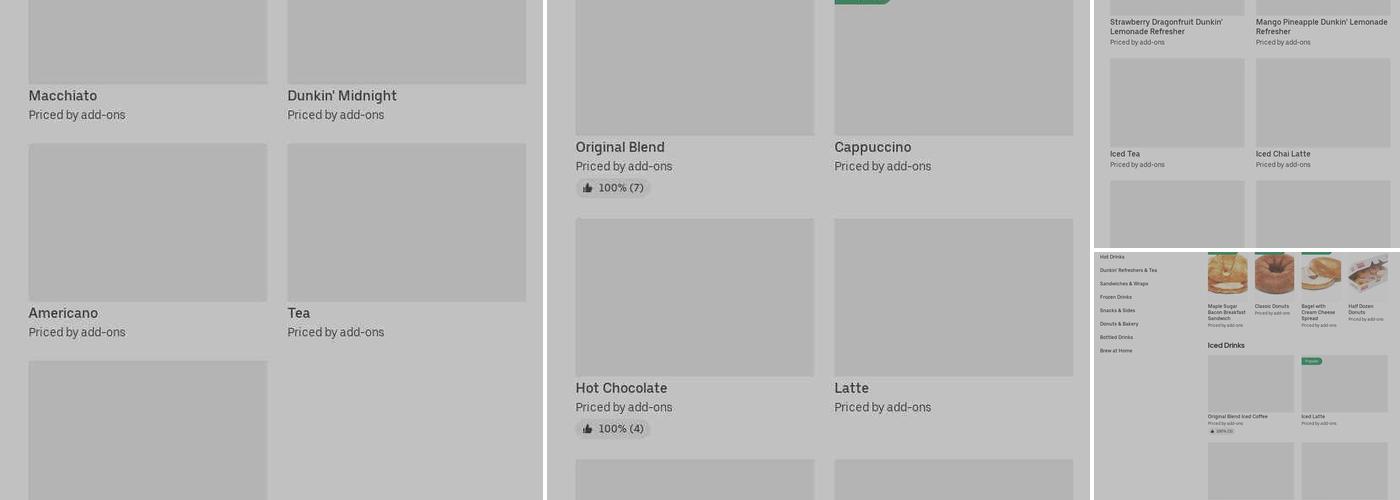 Dunkin' Menu