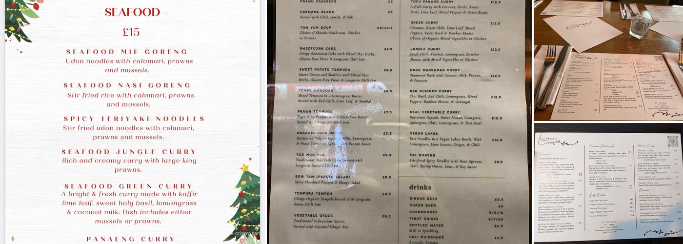 Longrain Brighton | Thai | Indonesian Menu