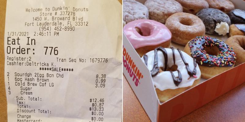 Dunkin' Menu