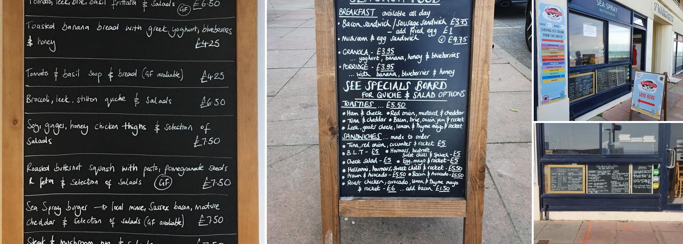 Sea Spray Cafe Menu