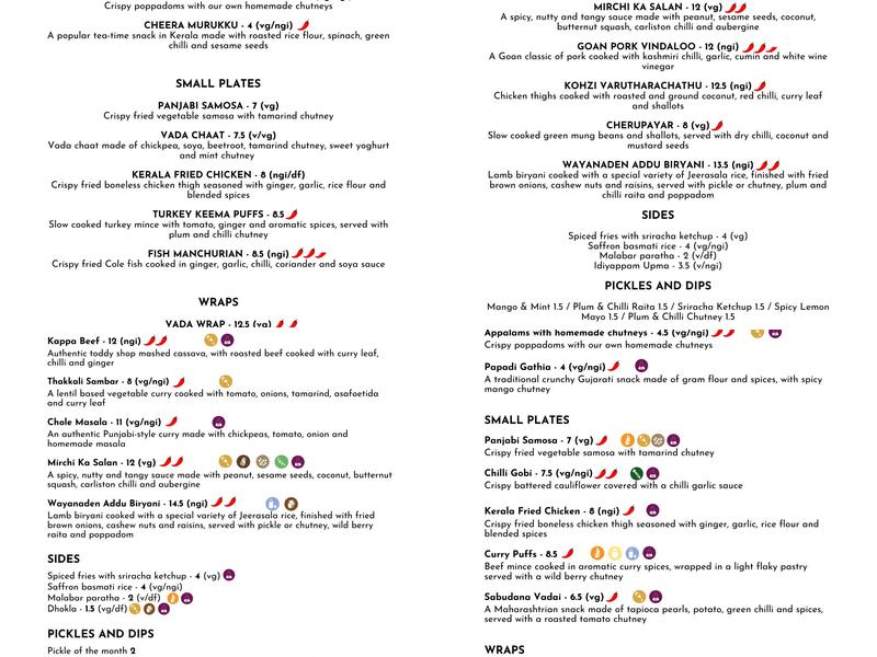 Easy Tiger @ The Hampton Menu