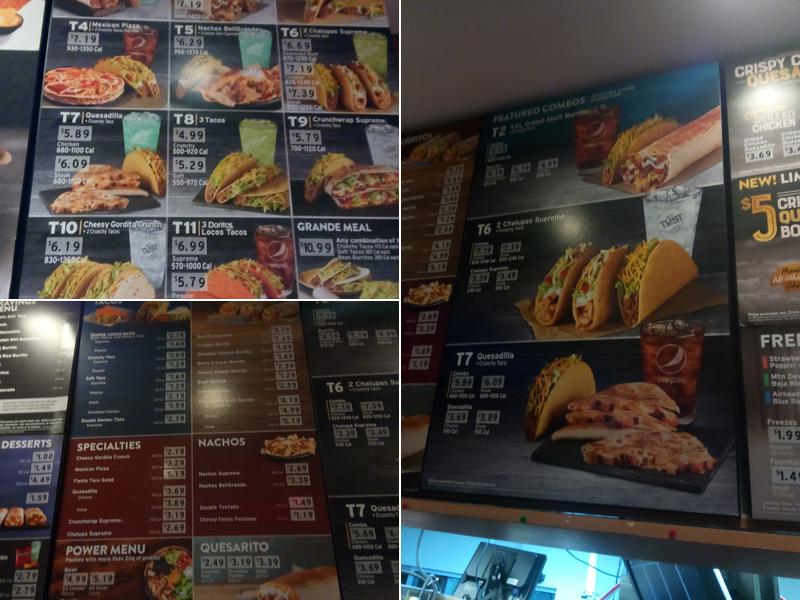 Taco Bell / KFC Menu