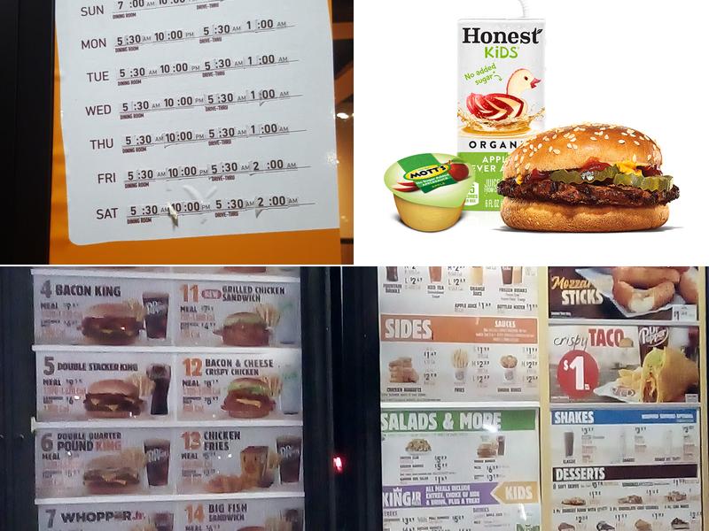 Burger King Menu
