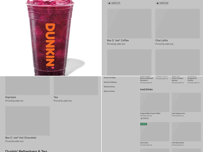 Dunkin' Menu