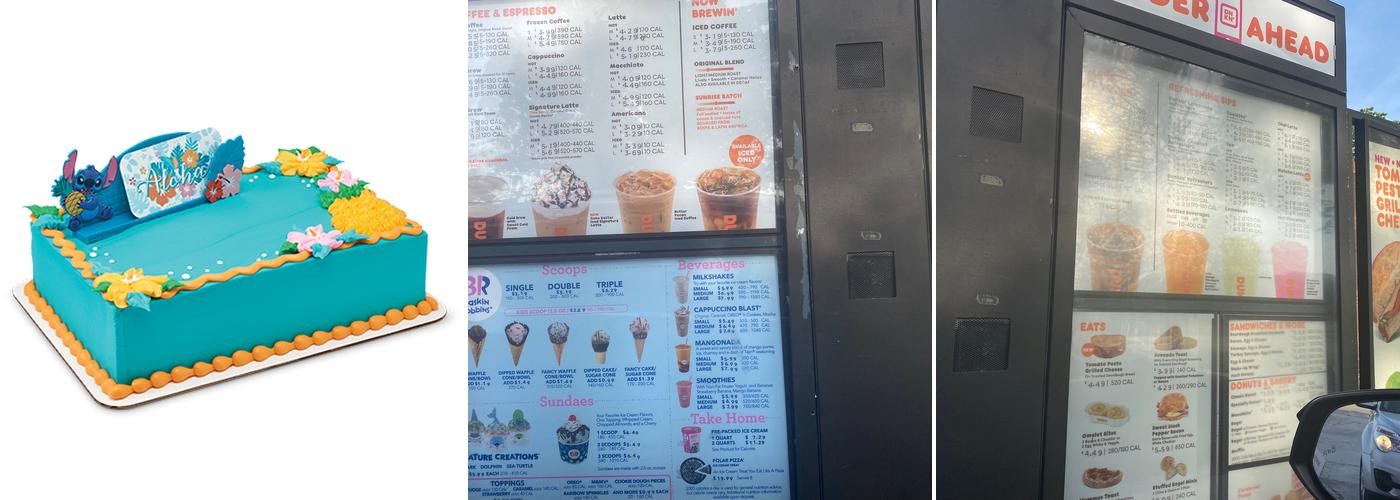 Baskin-Robbins Menu