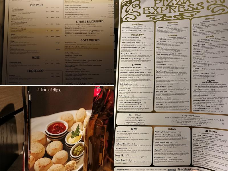 Pizza Express Menu