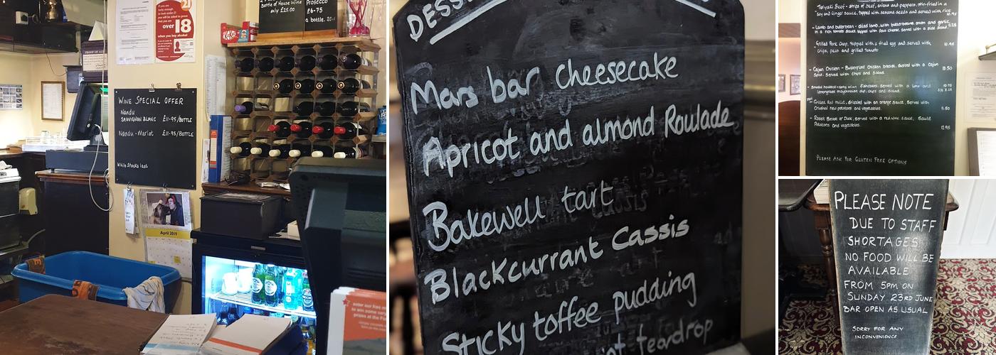 The Fox and Goose Menu