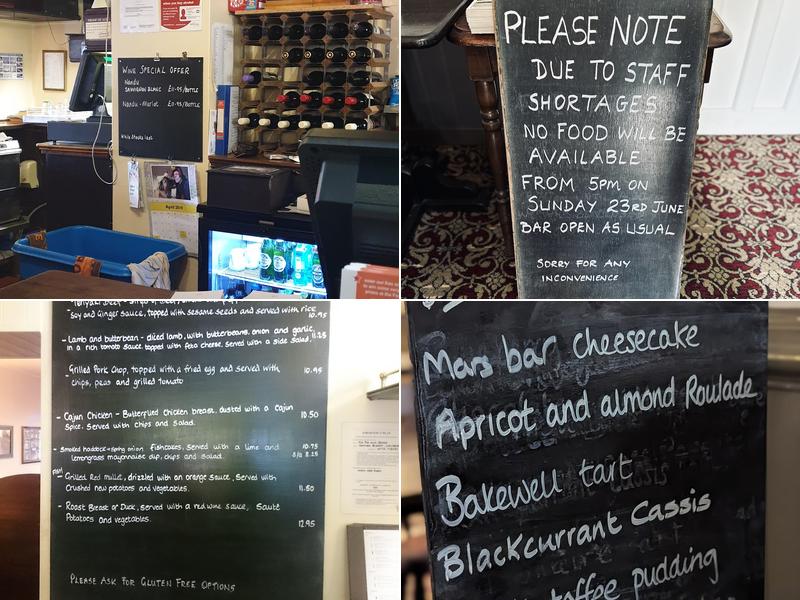 The Fox and Goose Menu