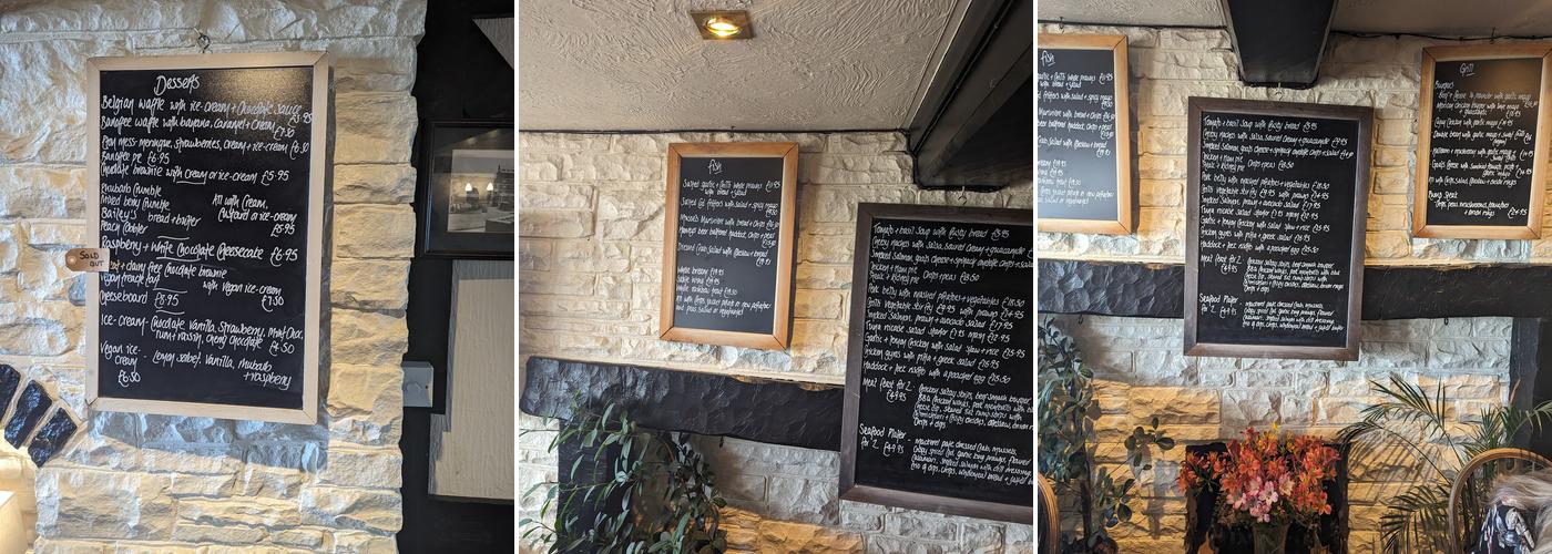 The Coach House Menu