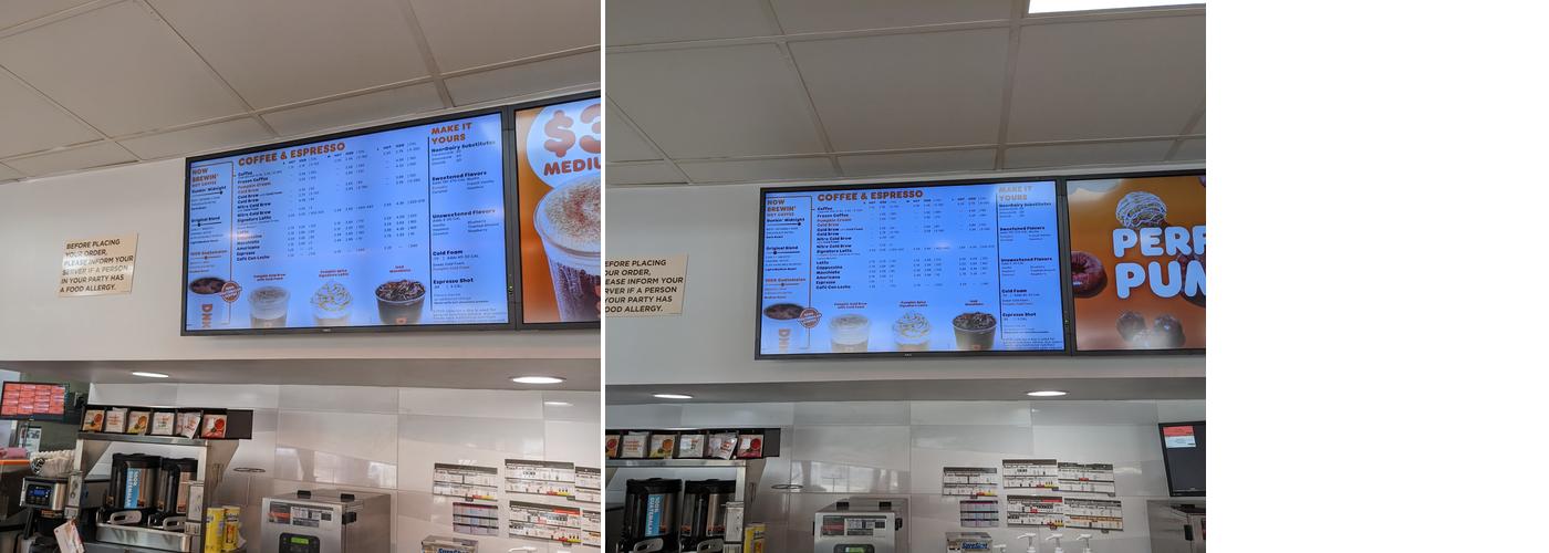 Dunkin' Menu