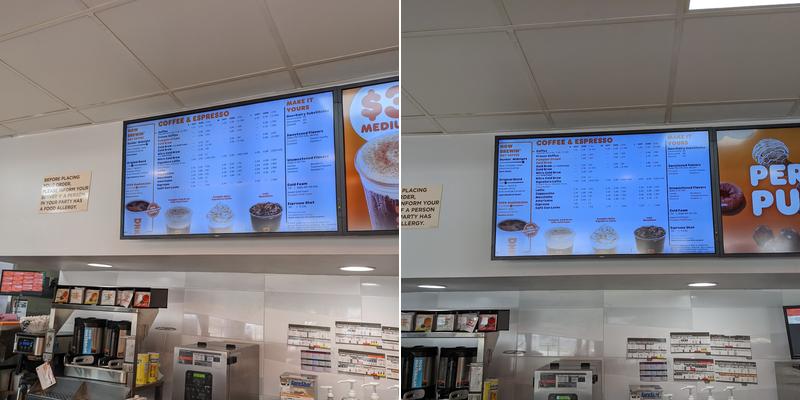 Dunkin' Menu