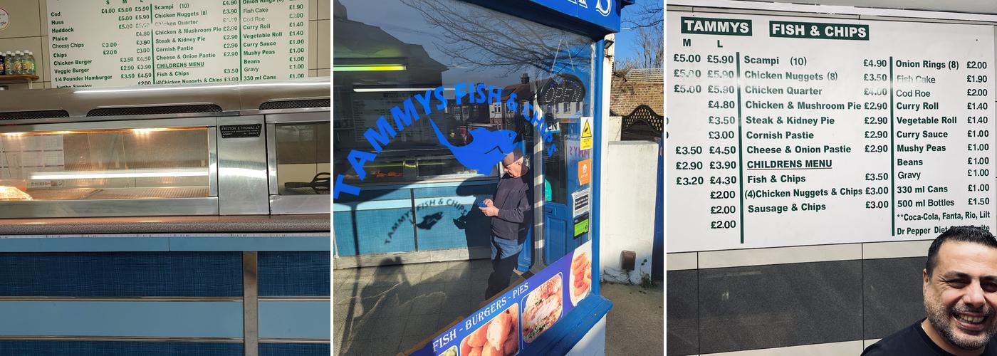 Tammy’s Fish & Chips Menu