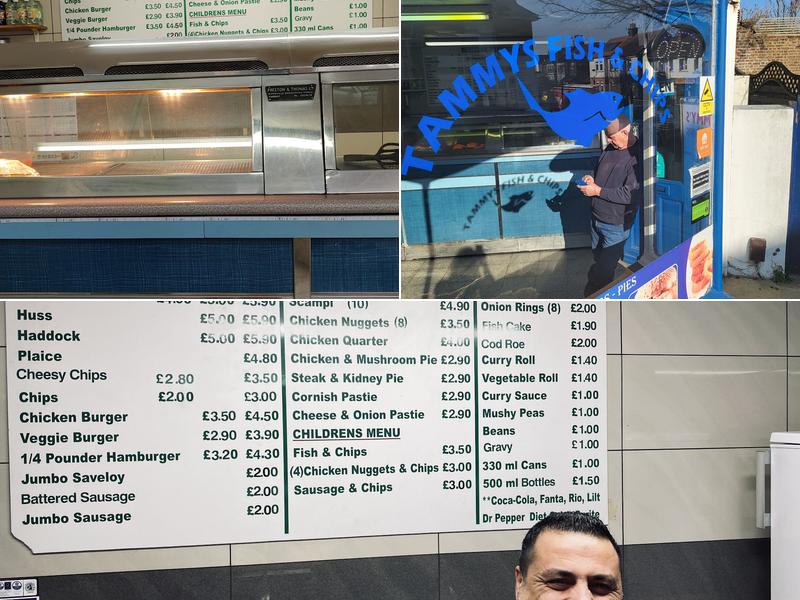 Tammy’s Fish & Chips Menu