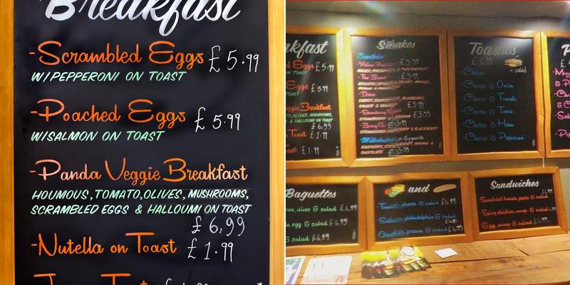 Panda Lounge Brighton Menu