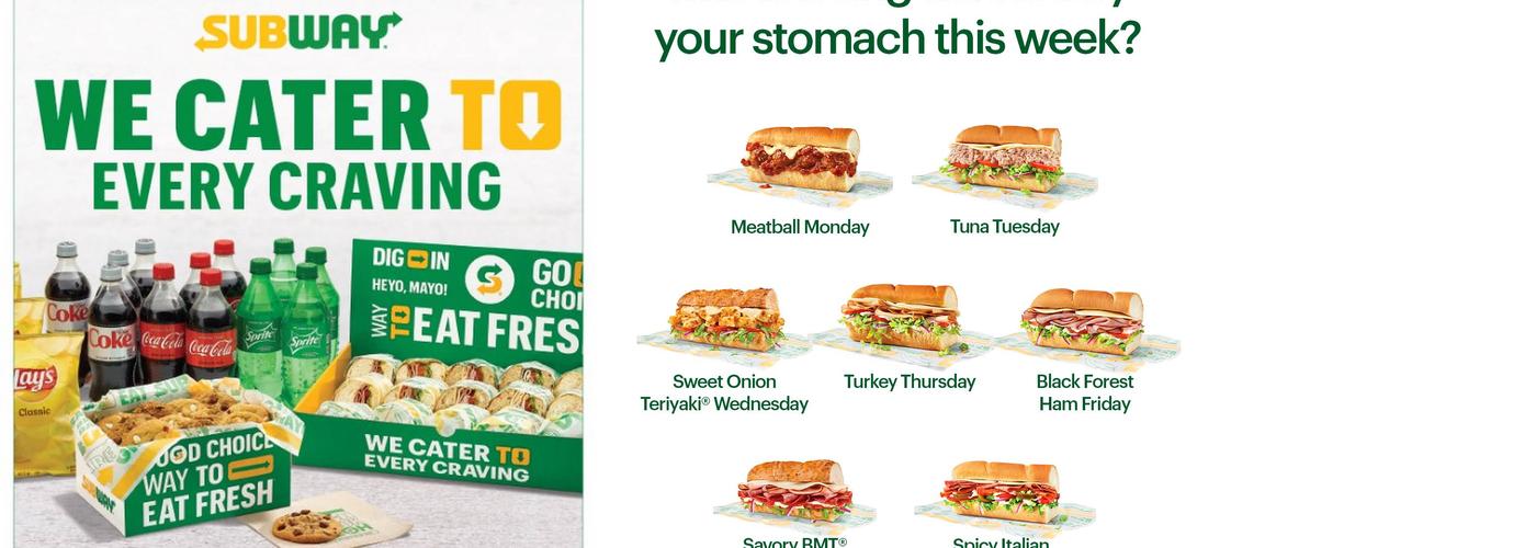 Subway Menu